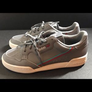 Adidas Continental 80 Size 5 Grey/Turquoise/Red